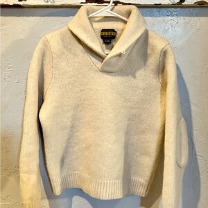 Ralph Lauren Cream Shawl Collar Sweater